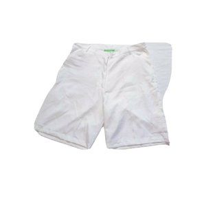 Allyson Whitmore Golf Athletic Stretch Waist Shorts Women Sz 14 White Polyester
